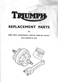 Triumph Motorcycle Parts Number Conversion for Prefix Letters