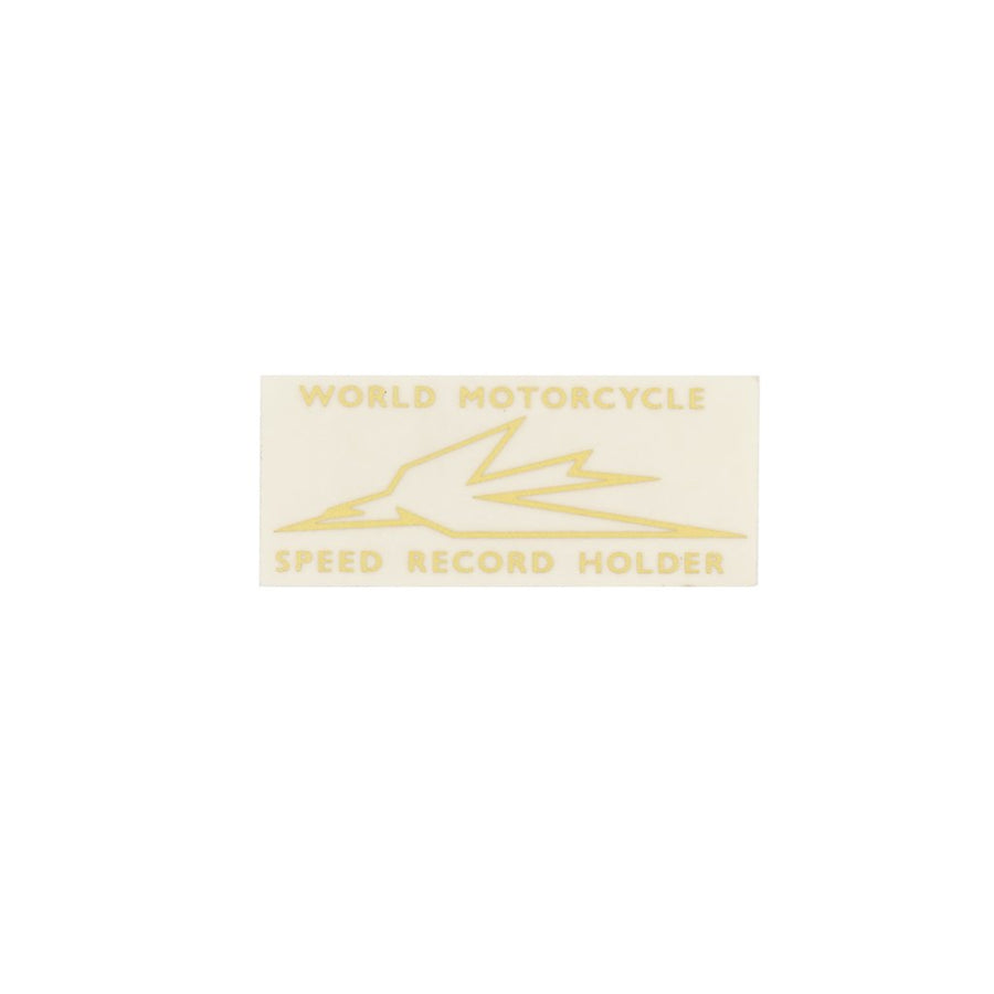 600056 - WORLD M/C SPEED RECORD HOLDER DECAL