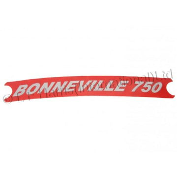 604148 - BONNEVILLE 750 SIDECOVER DECAL RED/SILVER