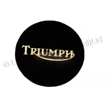 838656 - T140 CENTRE TANK BADGE BLACK/GOLD