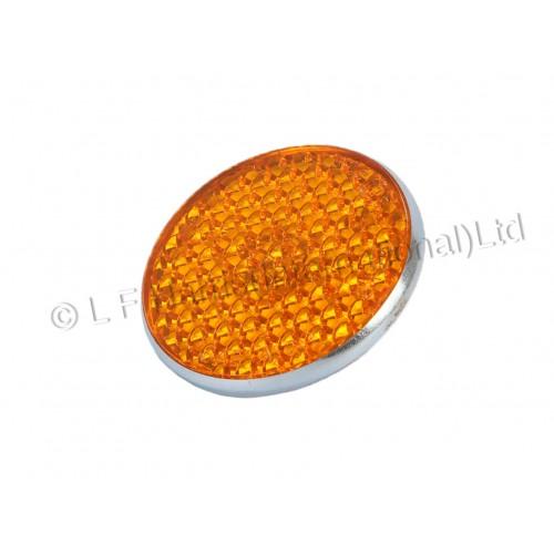 991161 - AMBER ROUND REFLECTOR