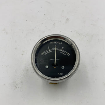 19000 - 2INCH BLACK FACE 12-12 AMPMETER