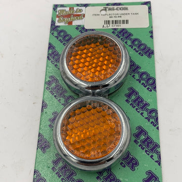 999900 - T120R/T100R AMBER TANK REFLECTORS Prs