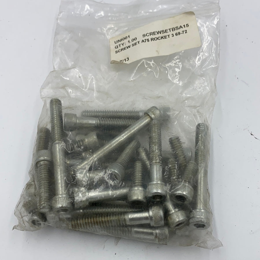 BSA 15 - X-75 HURRICANE R/3 ALLEN SCREW KIT 1968/73