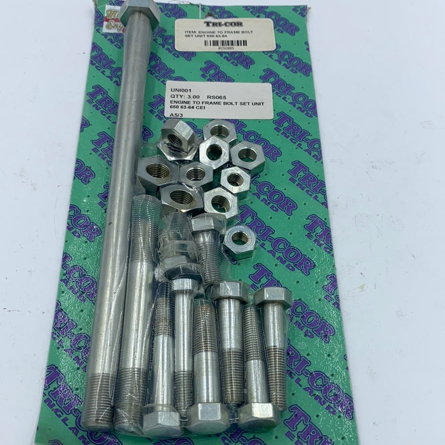 RS065 - ENGINE-FRAME BOLT KIT 1963/64